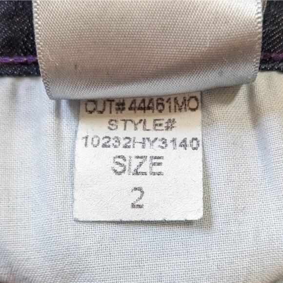 NYDJ Not Your Daughter's Jeans dark wash rhinestone pockets size 2 - Picture 8 of 10